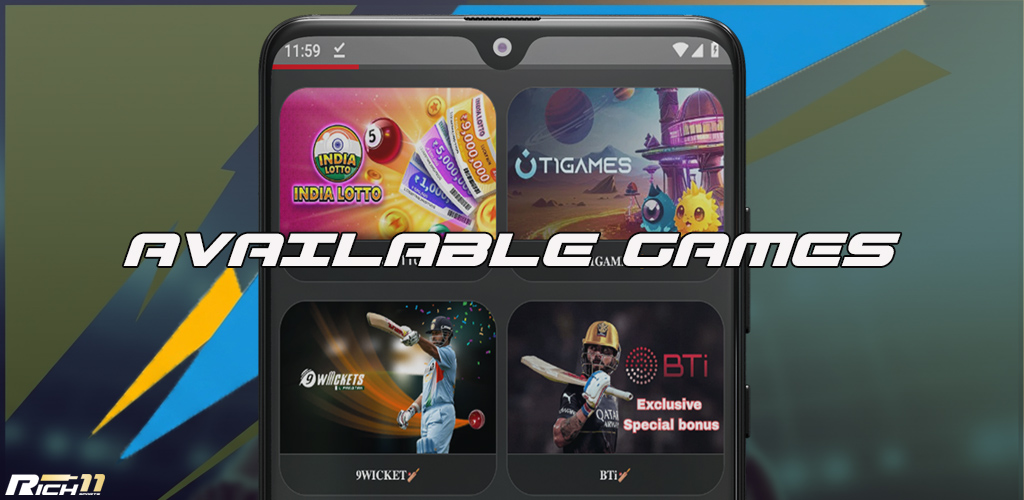 Rich11 app with 4000+ casino games