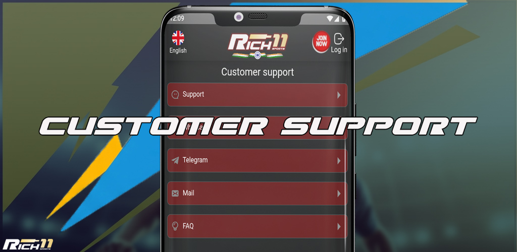 Rich11 24/7 support with live chat