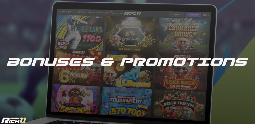 Rich11 offers exciting bonuses and special promotions that enhance the gaming experience, providing extra motivation and making gameplay more engaging and rewarding for users.