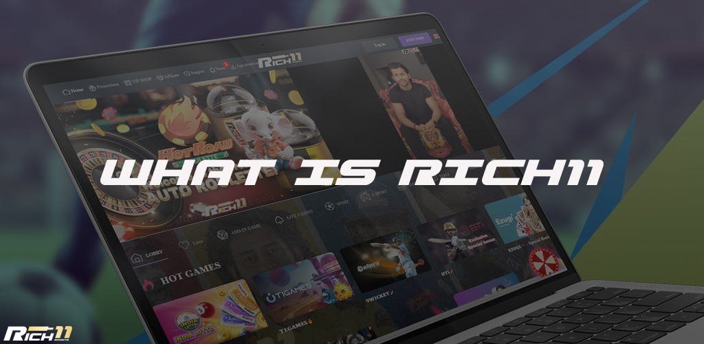 Rich11 online gambling platform, highlighting a diverse array of games, live betting options, and user-friendly features
